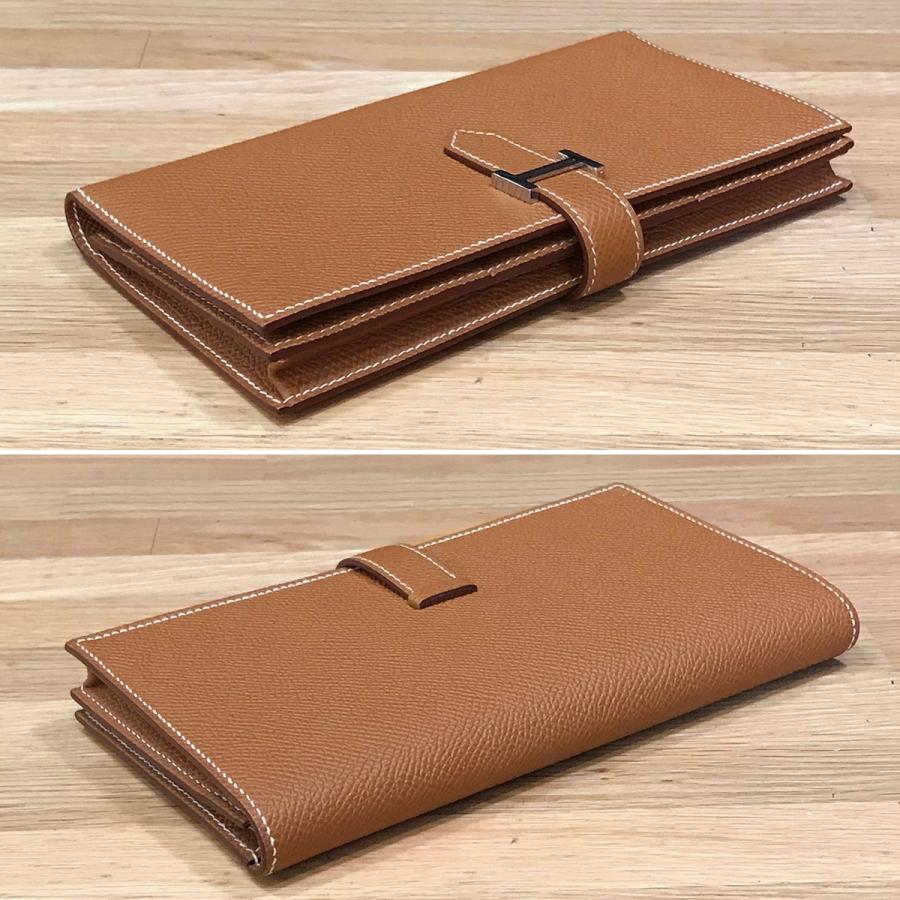 HERMES 【新品同様】エルメス ベアンスフレ エプソン ゴールド