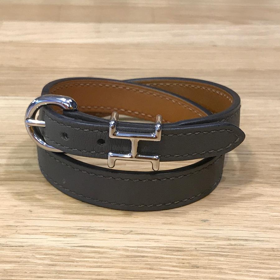 HERMES 【新品未使用】エルメス トレンチ レザーブレスレット HERMES 【新品未使用】エルメス トレンチ レザーブレスレット