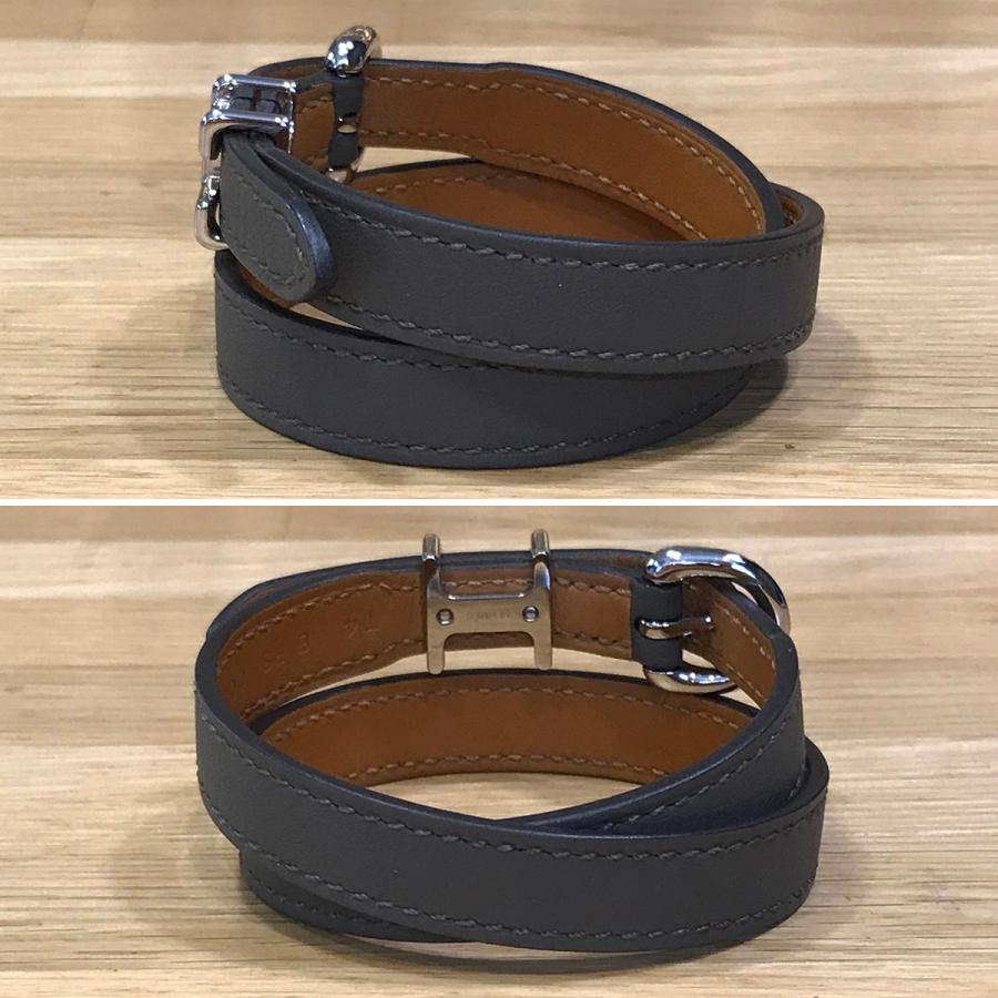 HERMES 【新品未使用】エルメス トレンチ レザーブレスレット HERMES 【新品未使用】エルメス トレンチ レザーブレスレット