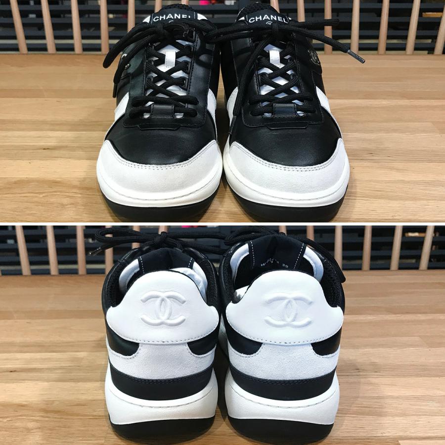 CHANEL 【新品同様】シャネル スニーカー ココマーク レディース CHANEL 【新品同様】シャネル スニーカー ココマーク レディース