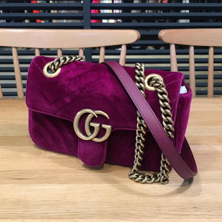 GUCCI 【良品】グッチ GGマーモント キルティング チェーン GUCCI 【良品】グッチ GGマーモント キルティング チェーン