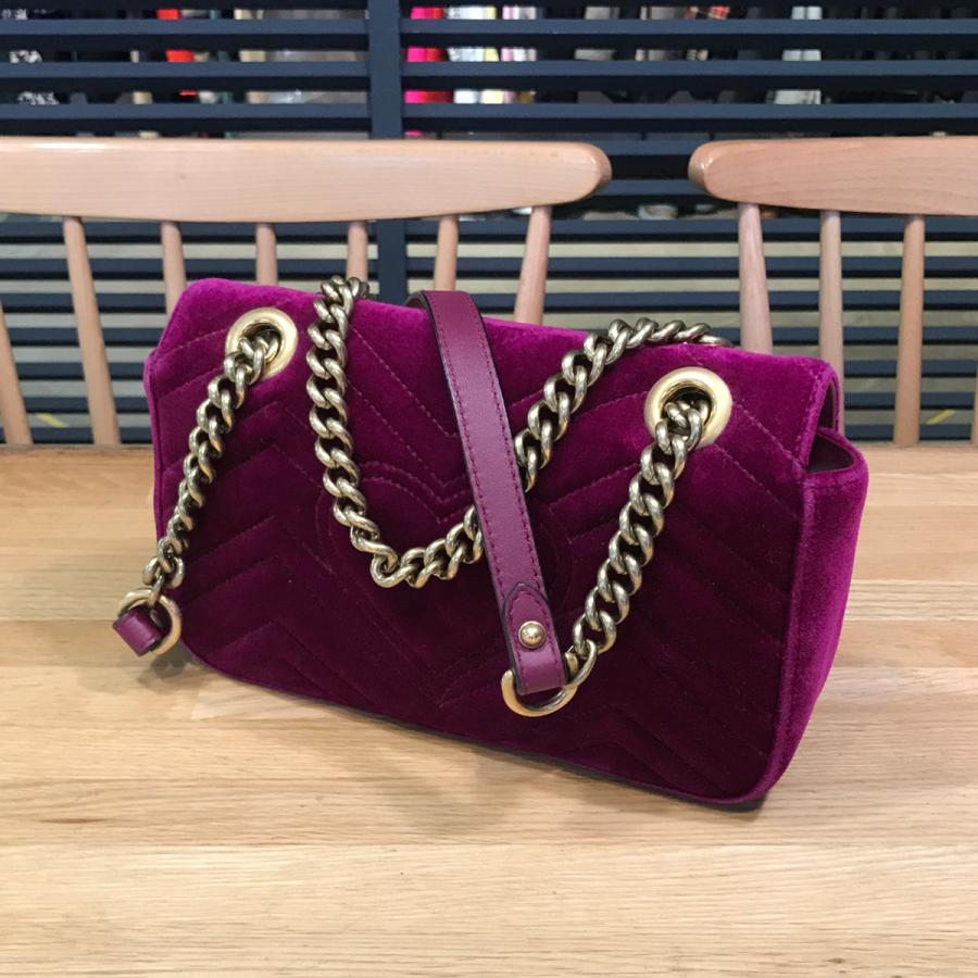 GUCCI 【良品】グッチ GGマーモント キルティング チェーン GUCCI 【良品】グッチ GGマーモント キルティング チェーン