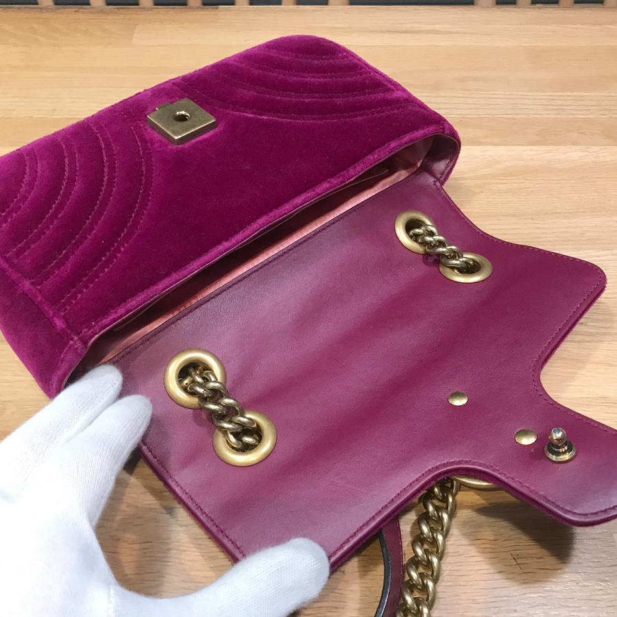 GUCCI 【良品】グッチ GGマーモント キルティング チェーン GUCCI 【良品】グッチ GGマーモント キルティング チェーン