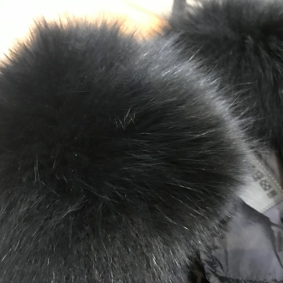 PRADA 【超美品】プラダ ファー付き ダウンジャケット ブラック PRADA 【超美品】プラダ ファー付き ダウンジャケット ブラック