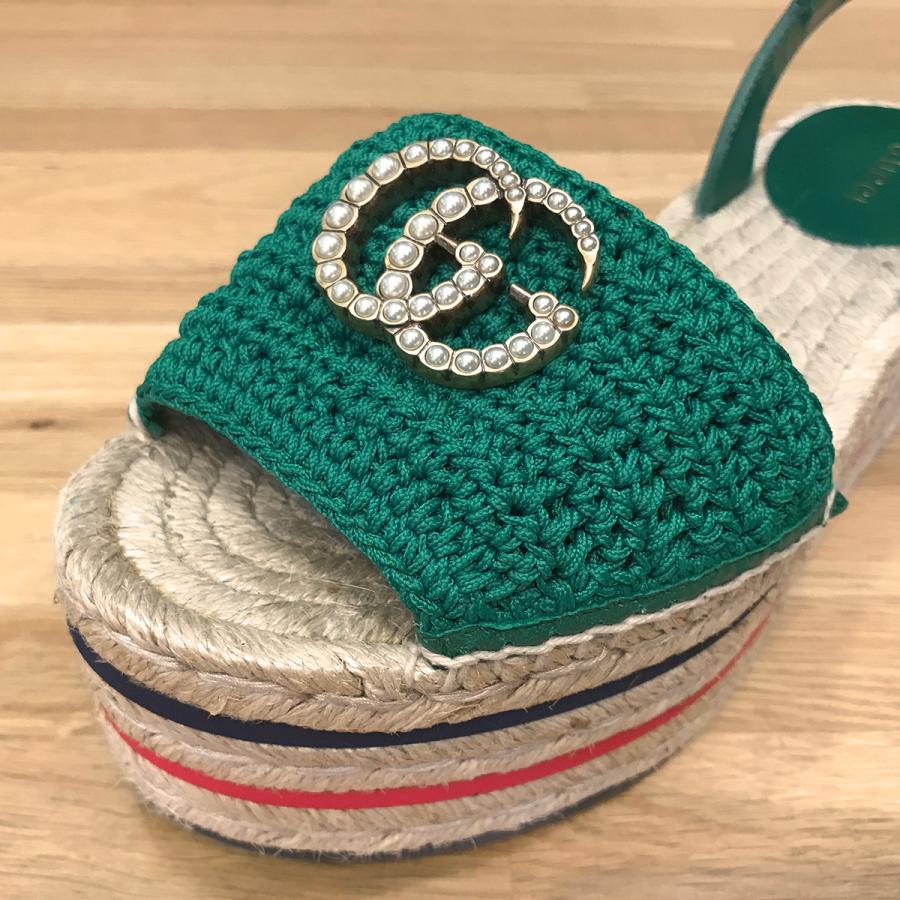 GUCCI 【超美品】グッチ GGマーモント プラットフォーム 