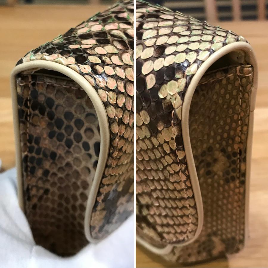 LOEWE（ロエベ） 【超美品】ロエベ クラッチバッグ パイソン ヘビ革 