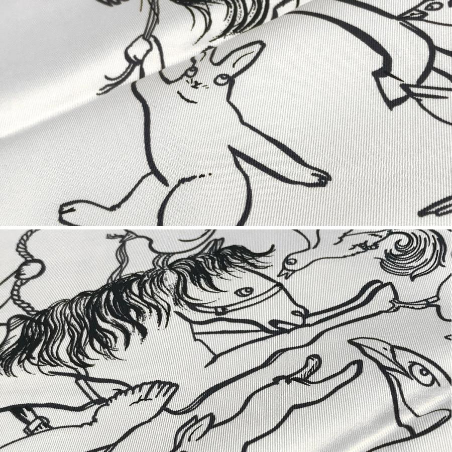 HERMES 【新品未使用】 エルメス カレ90 千と一のウサギ ブラン HERMES 【新品未使用】 エルメス カレ90 千と一のウサギ ブラン