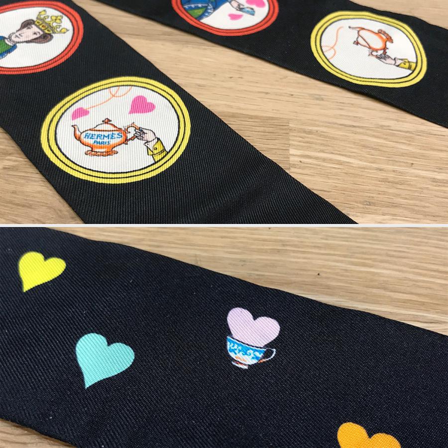 HERMES 【良品】エルメス 2021AW ツイリー ティータイムハート
