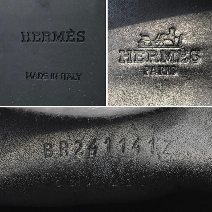 HERMES 【新品同様】エルメス モカシンアイビー カーフ ブラック HERMES 【新品同様】エルメス モカシンアイビー カーフ ブラック