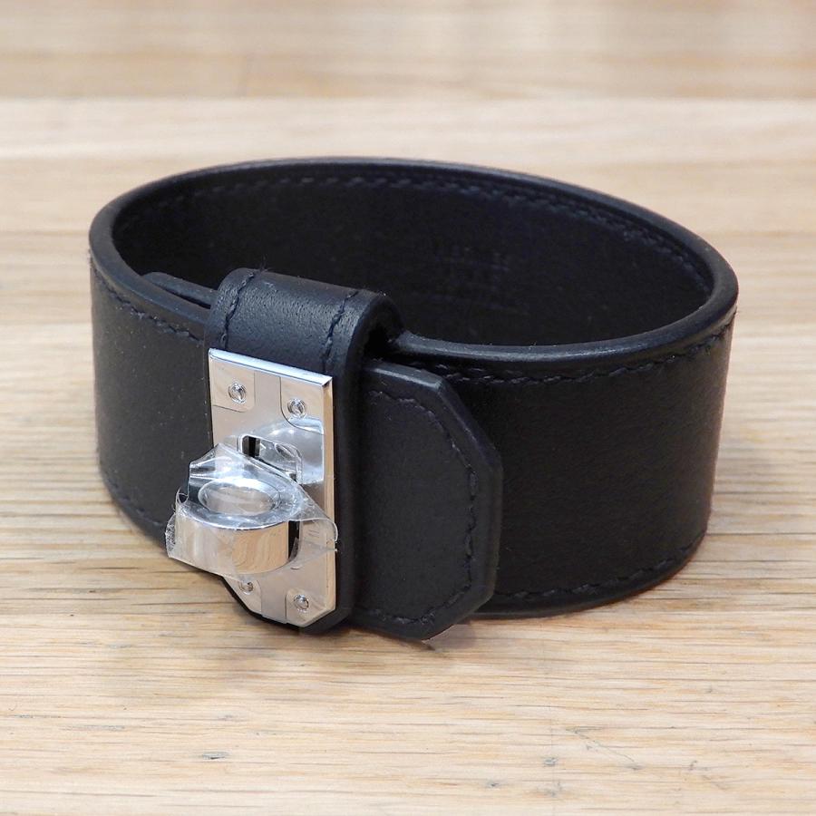 エルメス HERMES レザー ブレスレット ブラック - ブレスレット エルメス HERMES レザー ブレスレット ブラック - ブレスレット