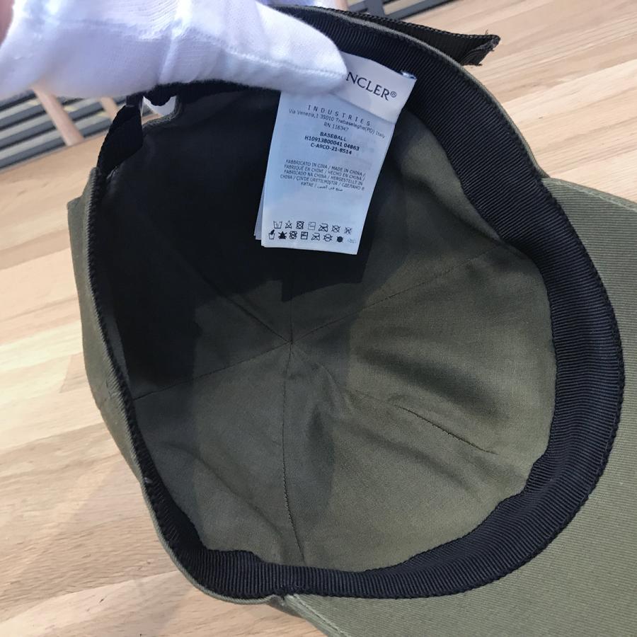 MONCLER 【超美品】モンクレール ベースボールキャップ カーキ 