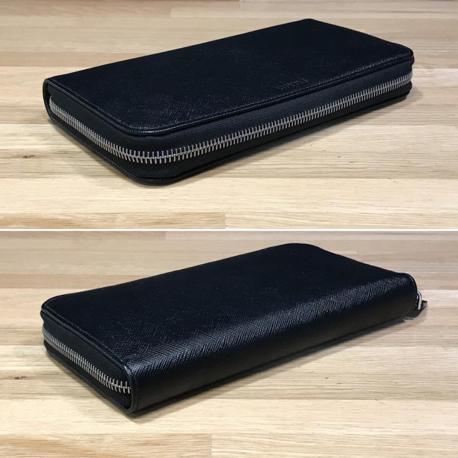 【美品】PRADA ラウンド ケース 黒 レザー PRADA（プラダ） 【超美品】プラダ トラベルケース ラウンドファスナー