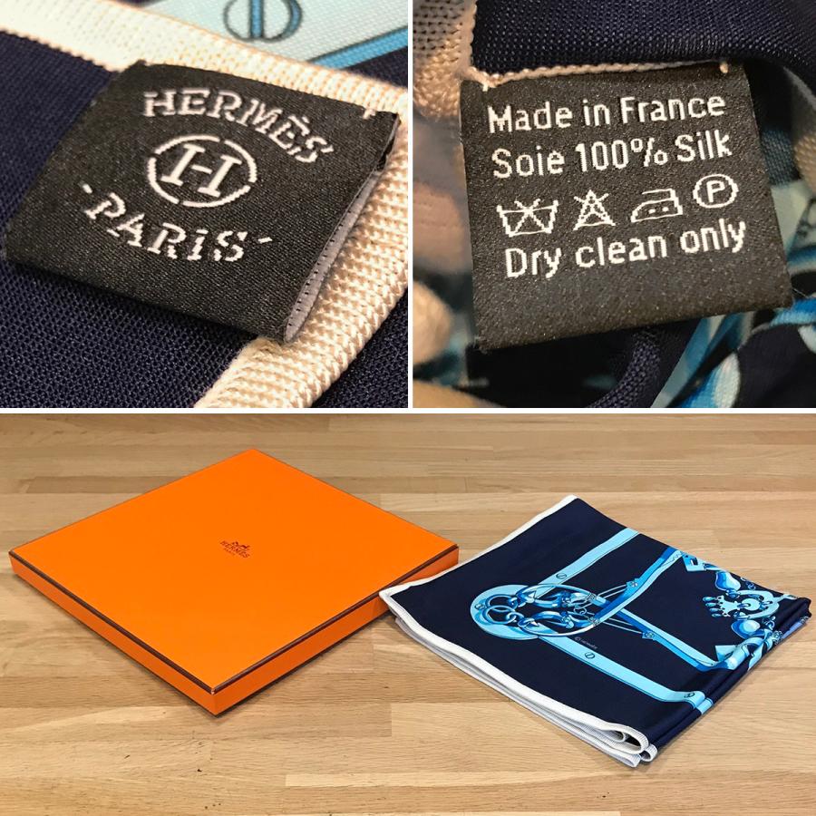 HERMES 【超美品】エルメス カレ90 Mors Et Gourmettes 馬銜と鎖 HERMES 【超美品】エルメス カレ90 Mors Et Gourmettes 馬銜と鎖