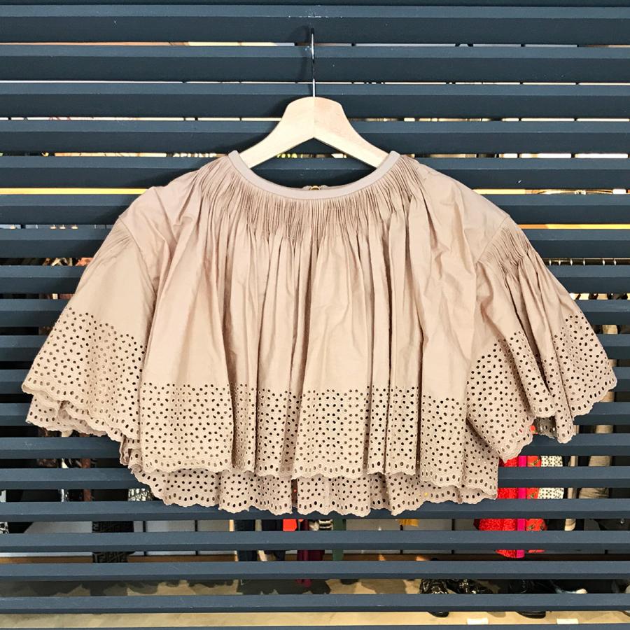 LOUIS VUITTON - 新品未使用 ルイヴィトン クロップド丈 トップス ベージュ 34 XS LOUIS VUITTON（ルイ・ヴィトン） 【新品未使用】ルイヴィトン