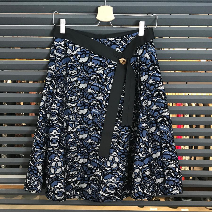 Louis Vuitton シルク100%フレアスカート LOUIS VUITTON（ルイ・ヴィトン） 【超美品】ルイヴィトン フレア