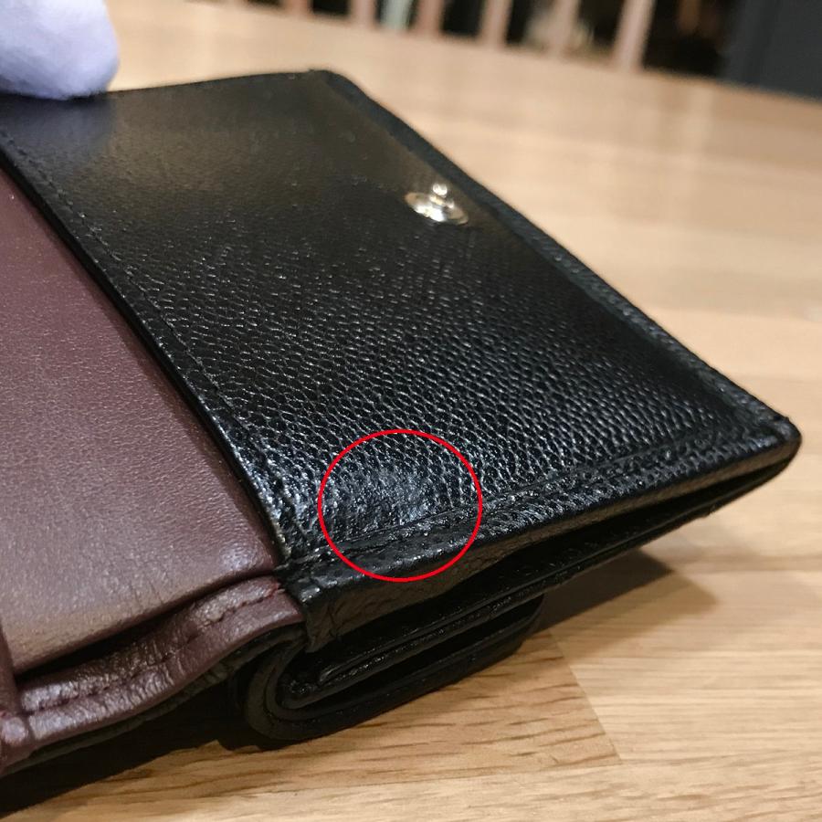 【新品同様】シャネル マトラッセ スモールフラップウォレット ブラック グレインドカーフ AP0230 A84401 3つ折りミニ財布 12670の画像