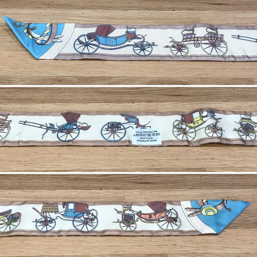 HERMES 【新品未使用】エルメス ツイリー 馬車の変遷 ヴェール HERMES 【新品未使用】エルメス ツイリー 馬車の変遷 ヴェール