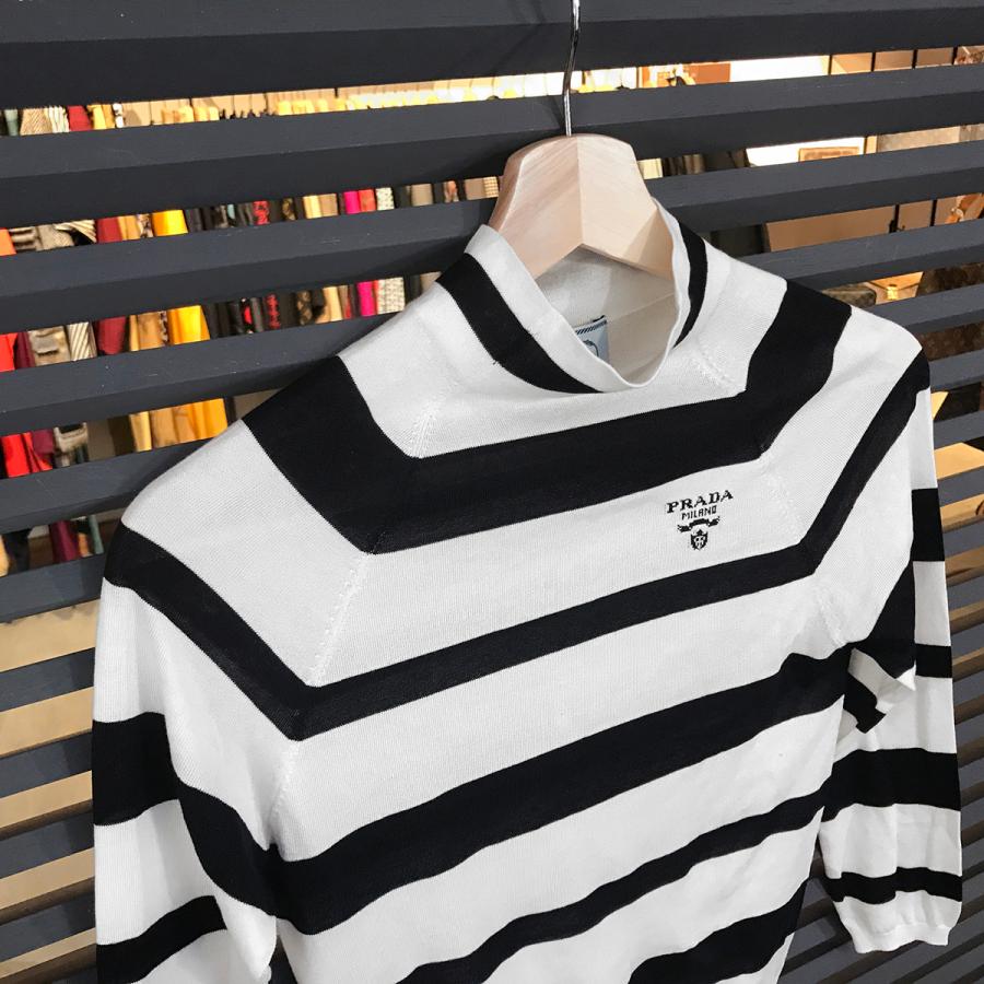 PRADA 【超美品】プラダ 22SS モックネック ニット セーター PRADA 【超美品】プラダ 22SS モックネック ニット セーター