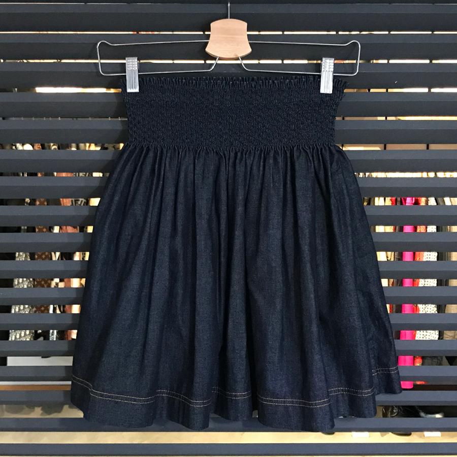 FENDI 【超美品】フェンディ デニム フレア ミニスカート インディゴ  