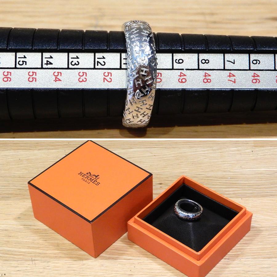 HERMES 【超美品】エルメス トゥーブー リング K18WG #51 約11号 HERMES 【超美品】エルメス トゥーブー リング K18WG #51 約11号