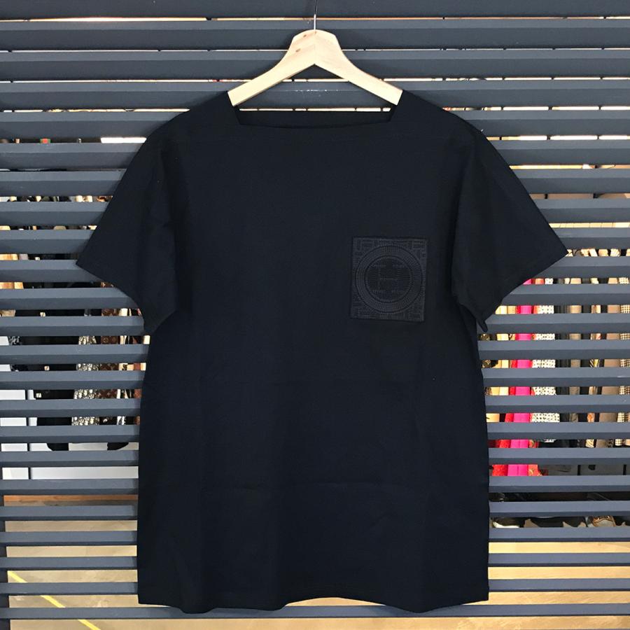 HERMES 【新品同様】エルメス オーバーサイズ 刺繍ポケット 半袖 HERMES 【新品同様】エルメス オーバーサイズ 刺繍ポケット 半袖