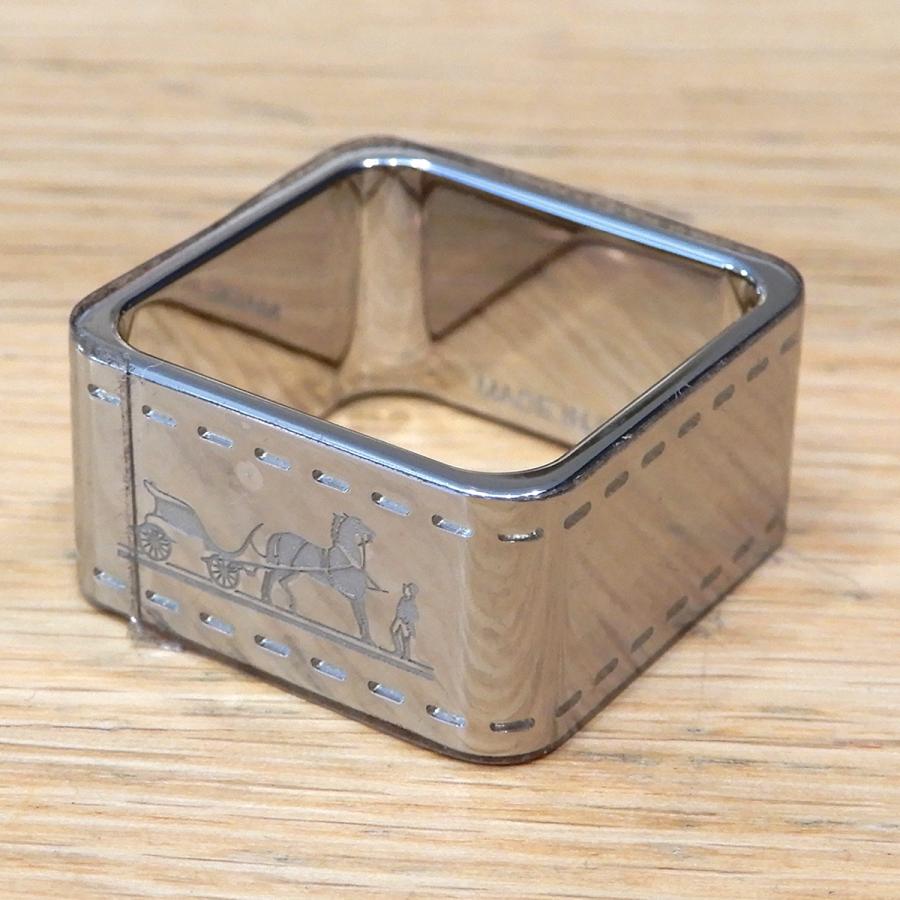 HERMES 【新品同様】エルメス ボルデュック スカーフリング カレ用  