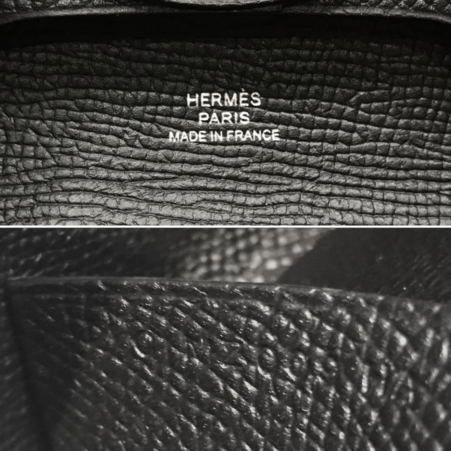 HERMES（エルメス） 【未使用】エルメス バスティア エプソン ブラック