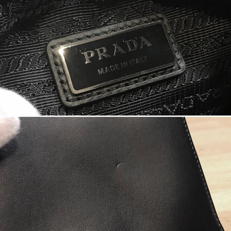 PRADA 【超美品】プラダ ポーチ付 ショルダーバッグ レザー PRADA 【超美品】プラダ ポーチ付 ショルダーバッグ レザー