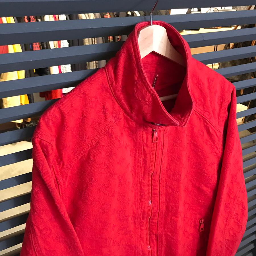 ルイヴィトン モノグラム デニムジャケット レッド メンズ 56 XL ルイヴィトン モノグラム デニムジャケット レッド メンズ 56 XL
