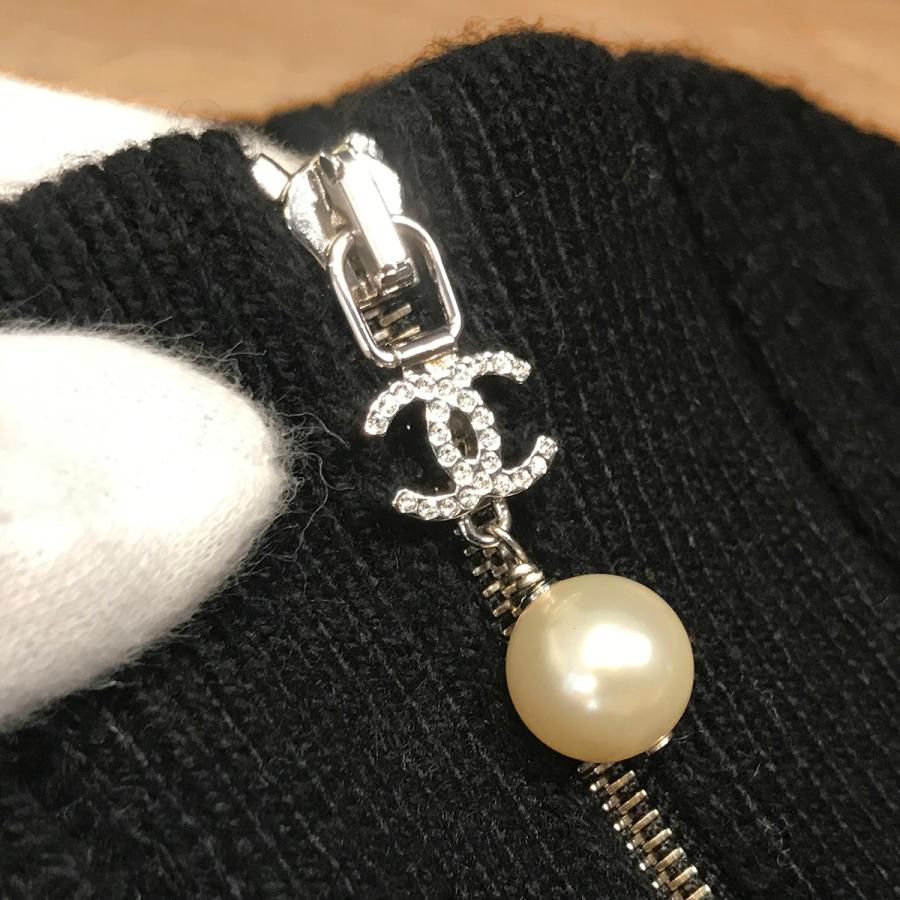 CHANEL 【超美品】シャネル ココマーク ハーフジップ ニット CHANEL 【超美品】シャネル ココマーク ハーフジップ ニット