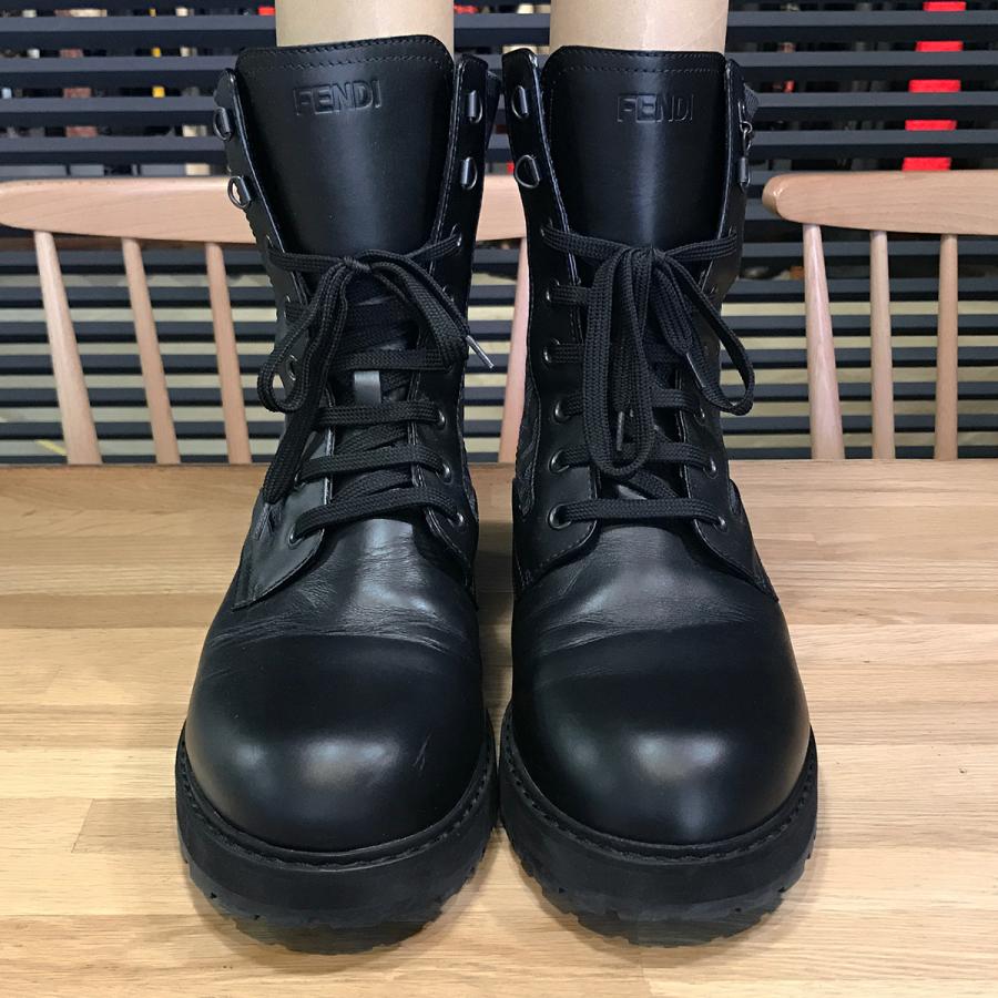 FENDI 【美品】フェンディ FF柄 フォース レースアップアンクル FENDI 【美品】フェンディ FF柄 フォース レースアップアンクル