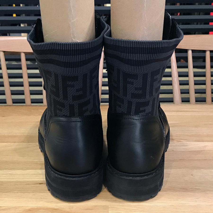 FENDI 【美品】フェンディ FF柄 フォース レースアップアンクル FENDI 【美品】フェンディ FF柄 フォース レースアップアンクル