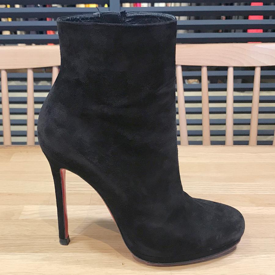 Christian Louboutin 【良品】ルブタン BOOTYLILI スエード ブラック 