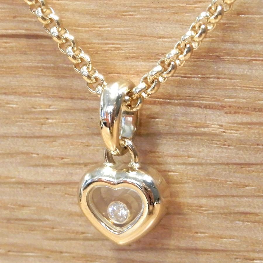ショパール    ハッピーダイヤ  18k  ホワイトゴールド Chopard（ショパール） ハッピーダイヤクロスネックレス K18ホワイト