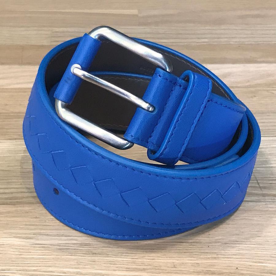 【正規品美品】BOTTEGA VENETAイントレチャート ブルー BOTTEGA VENETA（ボッテガ・ヴェネタ） 【美品】ボッテガヴェネタ