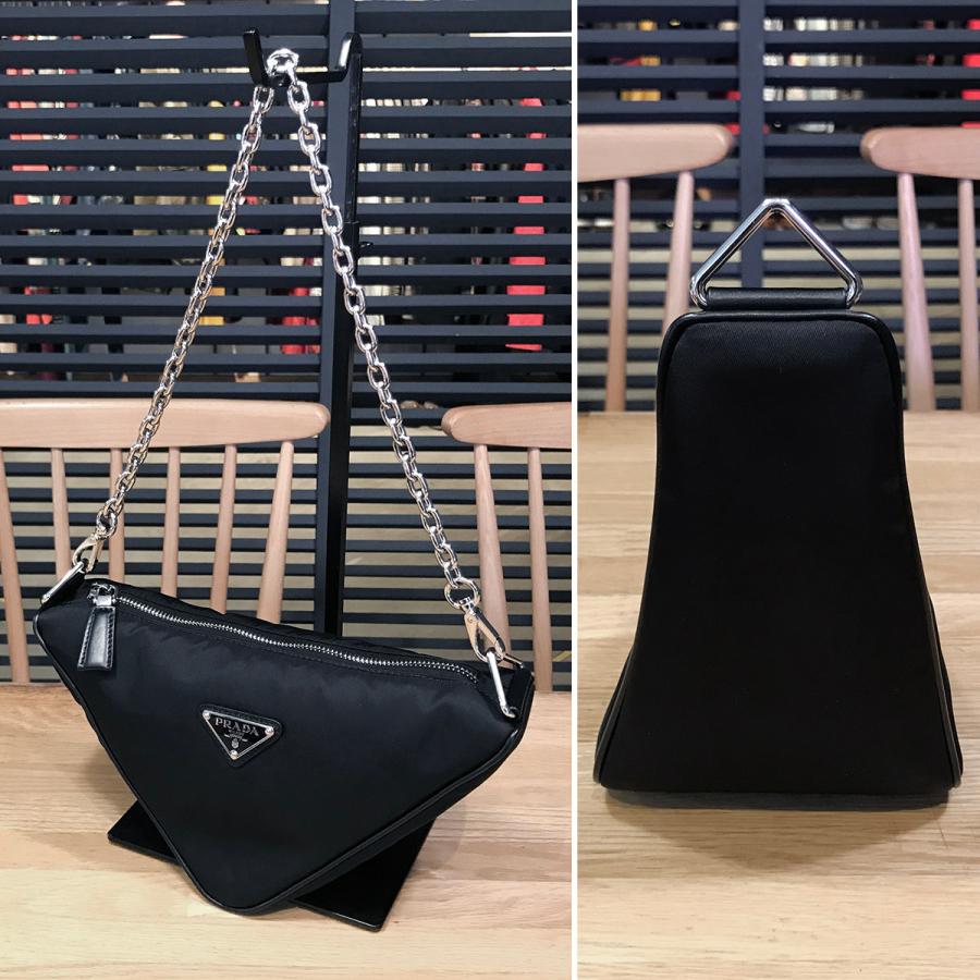 プラダ ショルダーバッグ トライアングル レザー 1BH190 PRADA バッグ ロゴ 黒 ブラック 楽天市場】PRADA（プラダ）トライアングル ショルダーバッグ 1BH190