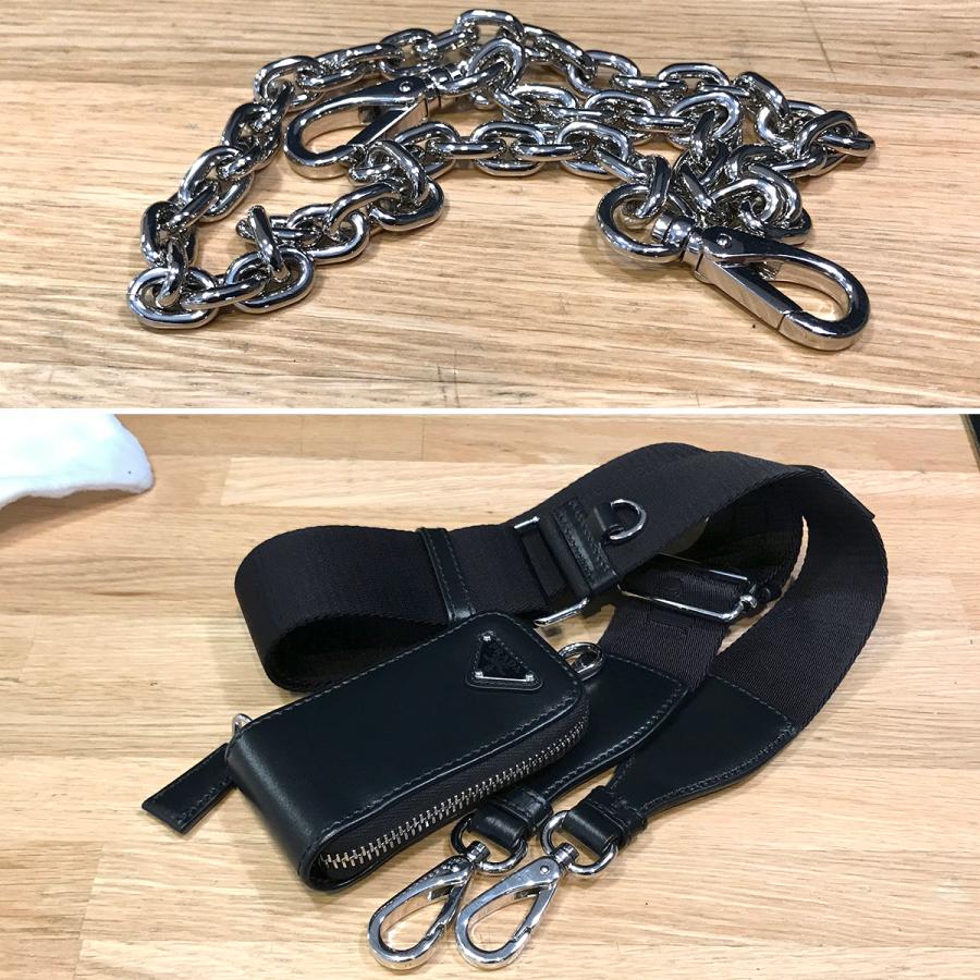 プラダ ショルダーバッグ トライアングル レザー 1BH190 PRADA バッグ ロゴ 黒 ブラック 楽天市場】PRADA（プラダ）トライアングル ショルダーバッグ 1BH190