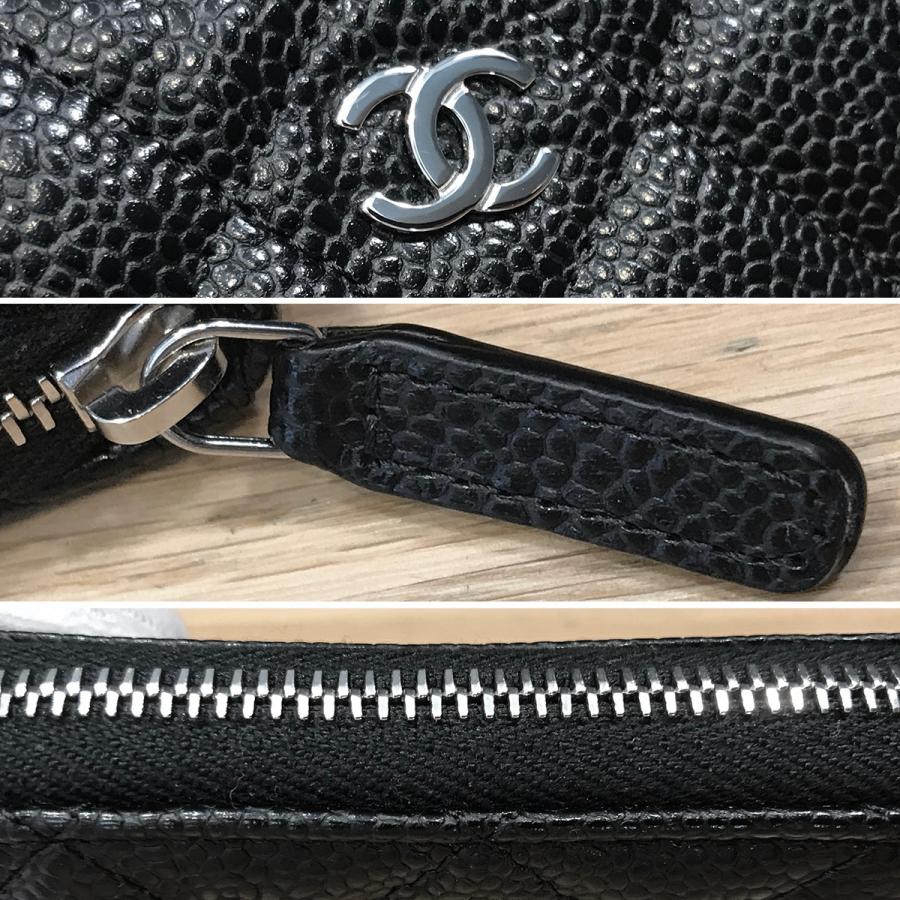 CHANEL ジップパース　シルバー金具　　新品 CHANEL（シャネル） 【新品同様】シャネル ジップコインパース