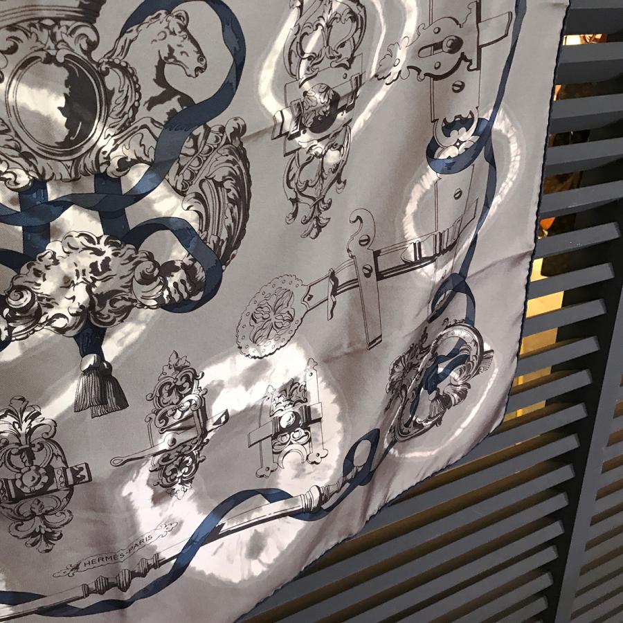 HERMES 【超美品】エルメス カレH 80 フェロヌリープラン