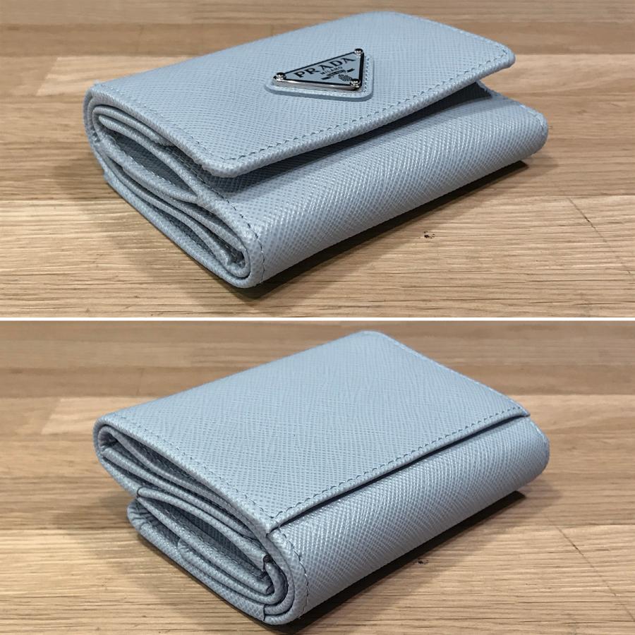PRADA（プラダ） 【新品未使用】プラダ トライアングル 3つ折り財布