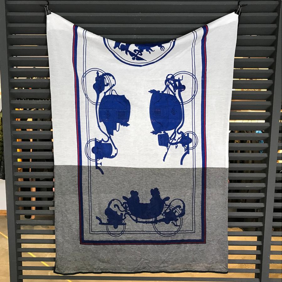 HERMES（エルメス） 【超美品】エルメス ストール 馬車柄 コットン