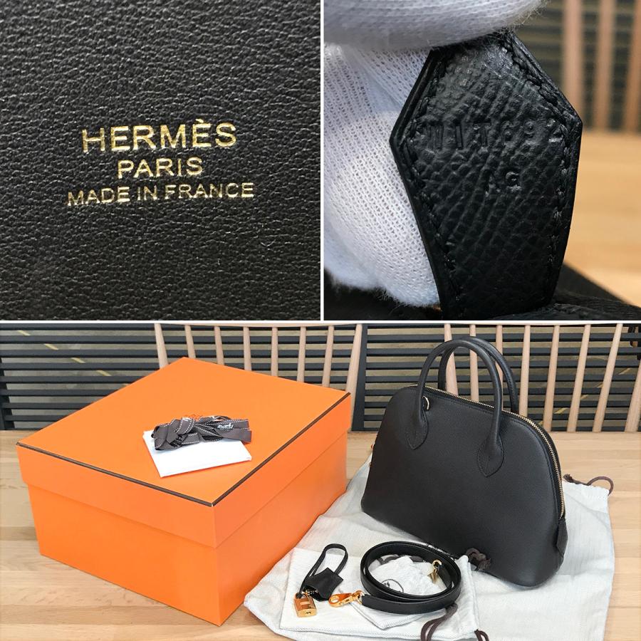 HERMES 【新品同様】エルメス ボリード1923 25 エプソン ブラック 