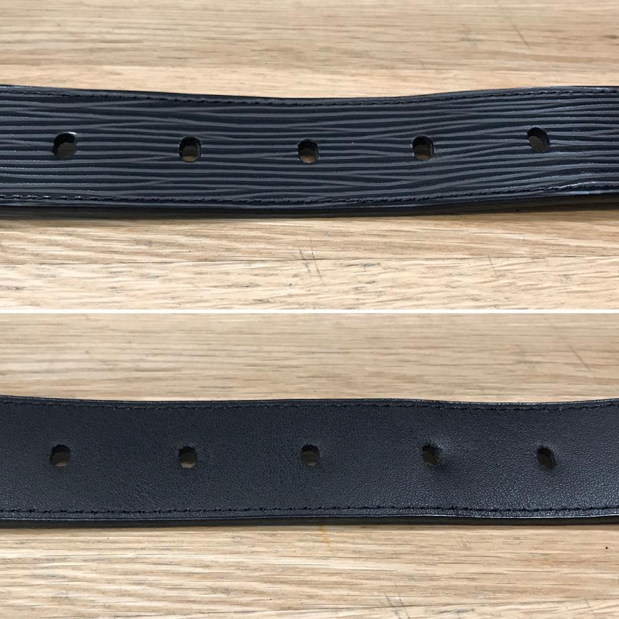 お値下げ中！【美品】ルイヴィトン　ベルト　ブラック　エピ LOUIS VUITTON（ルイ・ヴィトン） ルイ ヴィトン エピ サンチュール