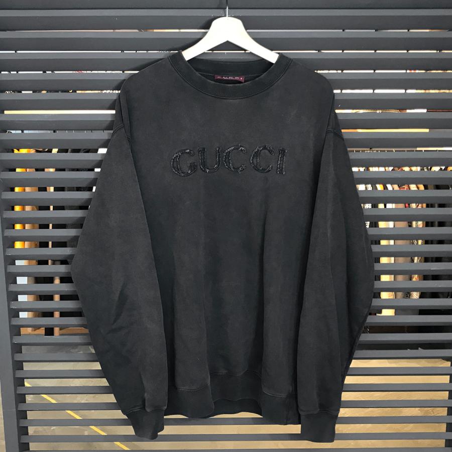 GUCCI エンボス コットン ペット スウェットシャツ GUCCI（グッチ） 【超美品】グッチ エンブロイダリー コットン
