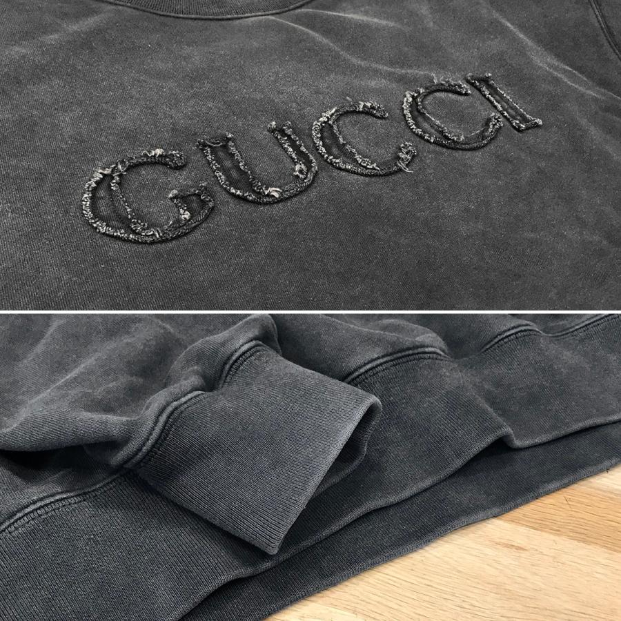 GUCCI エンボス コットン ペット スウェットシャツ GUCCI（グッチ） 【超美品】グッチ エンブロイダリー コットン