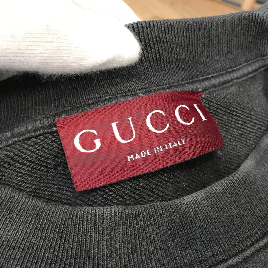 GUCCI エンボス コットン ペット スウェットシャツ GUCCI（グッチ） 【超美品】グッチ エンブロイダリー コットン