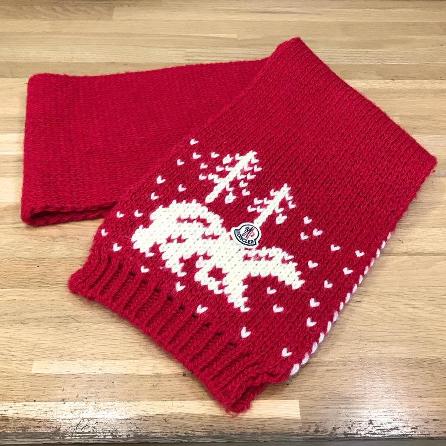 MONCLER（モンクレール） 【超美品】モンクレール マフラー レッド