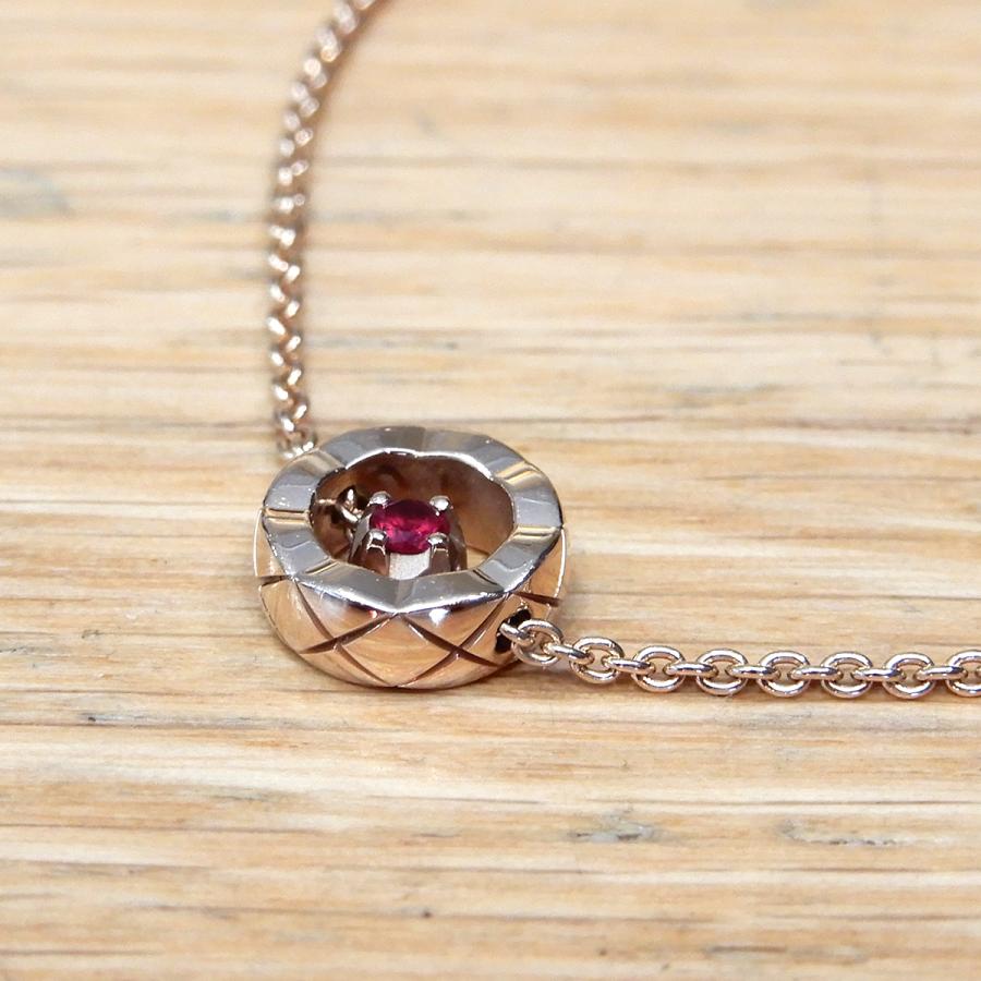 CHANEL 【超美品】シャネル ココクラッシュブレスレット ルビー K18PG