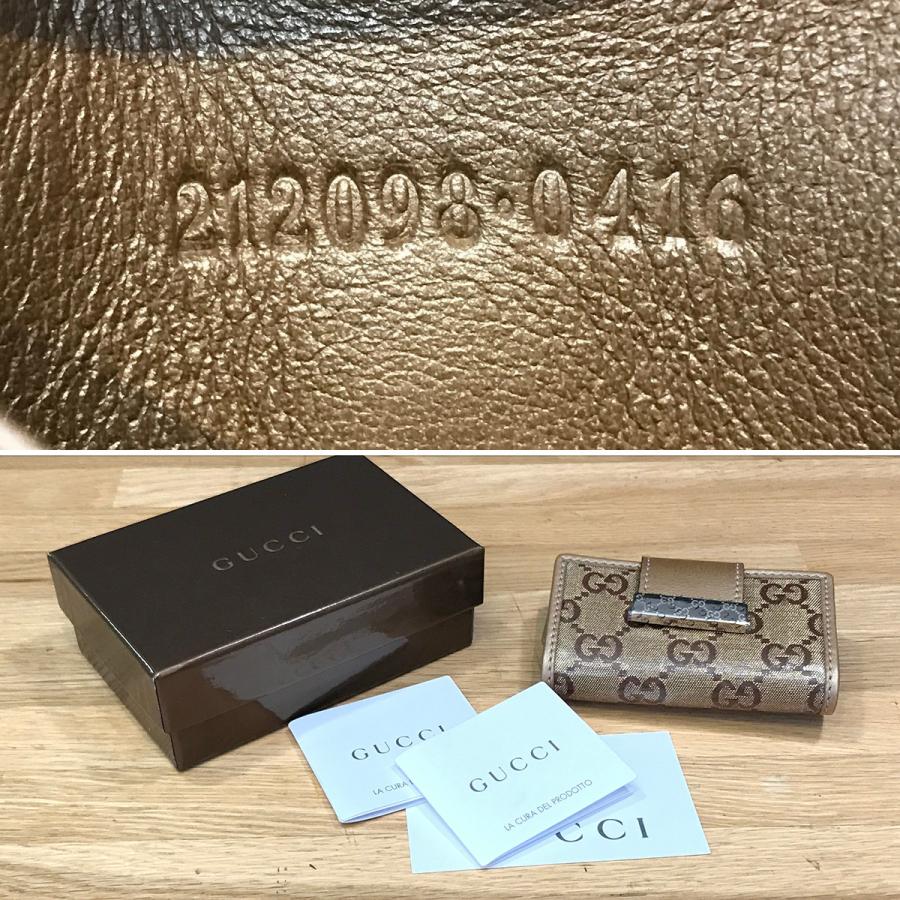g*n様 美品送料無料グッチキャンバスケースメンズレディース目立った傷や汚 GGキャンバス グッチ GUCCI 名刺入れ カードケース メンズ レディース