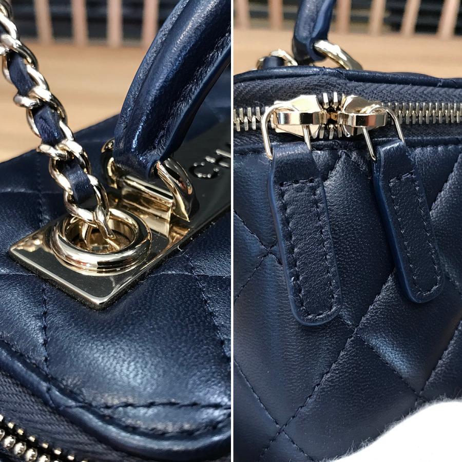 CHANEL マトラッセ ラムスキン ネイビー ココマーク 正規品保証 Z310 CHANEL マトラッセ ラムスキン ネイビー ココマーク 正規品保証 Z310